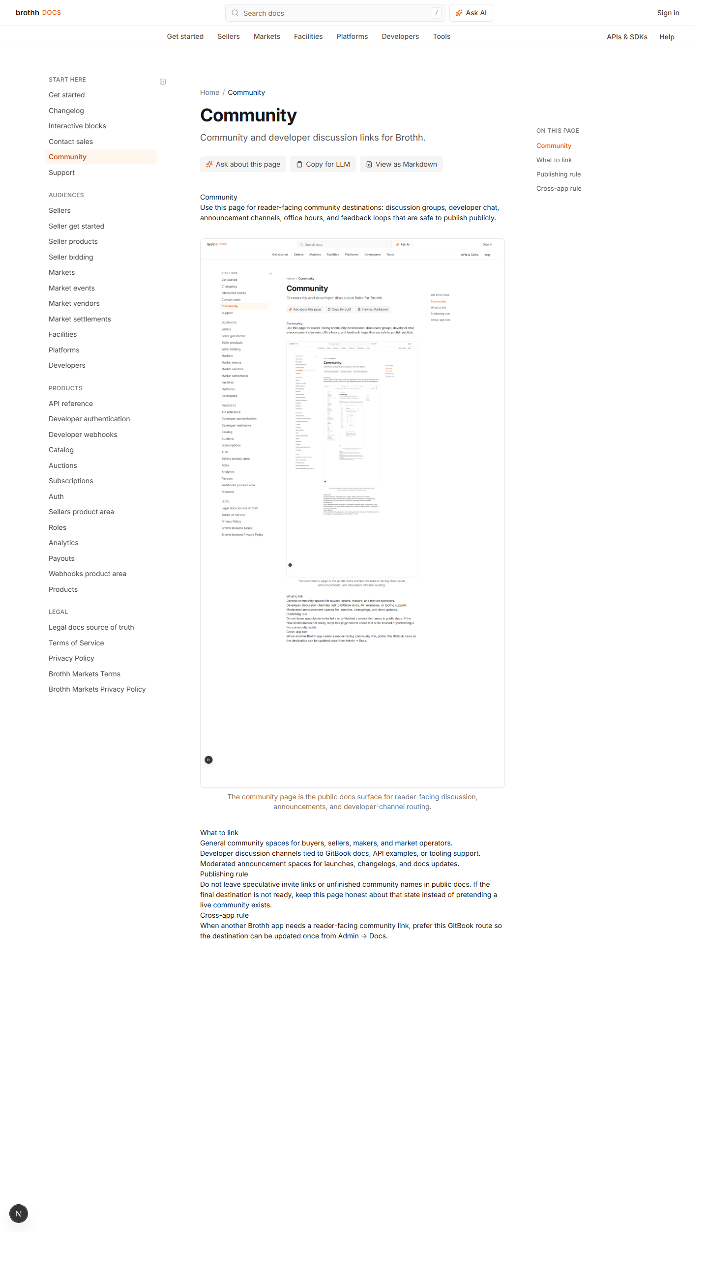 GitBook community page